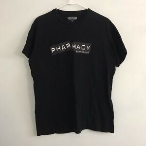 Pharmacy Board Shop Black Tee Tshirt Crew Neck Short Sleeve Y2K Skate Sz L Mens